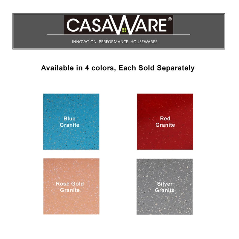 casaWare Fluted Cake Pan 9.5-inch (10-Cup) Ceramic Coated NonStick (Silver Granite) - Image 4